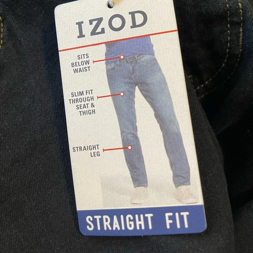 IZOD Stretch Denim jeans-Straight Fit NWT - Picture 7 of 8